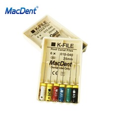 Mani Dental Root Canal Endo K-files 21-25-31mm All Sizes 6Files/pk