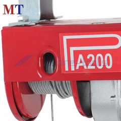 Electric Hoist, 110V 440lbs/200kg Winch with 6.6ft Remote Control Height 20-40ft