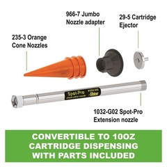 Roofing Sealant Dispenser Kit for Metal Fasteners 30oz Extension Nozzle
