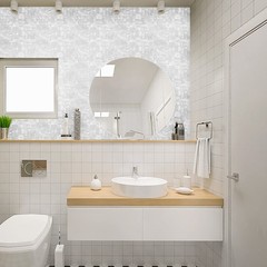 Kasaro Peel And Stick Backsplash Shell Tiles Mother Of Pearl Mosaic Self