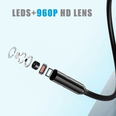 For Android Cell Phones iPhone iOS Endoscope Inspection Camera Snake Cam HD1080P