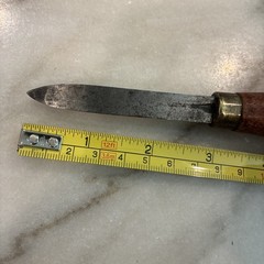 Vintage 7-1/4″ Machinists Triangular Hollow Scraper In USED Condition SEE PICS