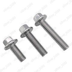 M5 M6 M8 M10 M12 304 Stainless Steel Hexagon Flange Bolts Hex Flange Head Screws