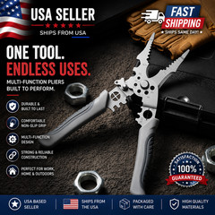 Multifunction Wire Stripper Cutter Crimper Heavy Duty Electrical Pliers Tool