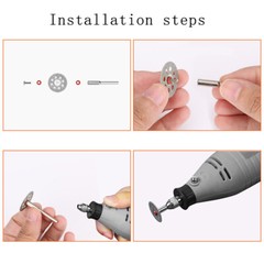 30Pcs Cutting Wheel Set Drill for Dremel Rotary Tool Accessories w/ 1/8″ Mandrel