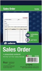Carbonless Sales Order Forms – 50 Per Book, Organized and Professional Invoicing