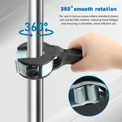 Ratcheting Tubing Cutter,2in1 Close Quarters Tube Compact Cutter,One-Hand Ope…