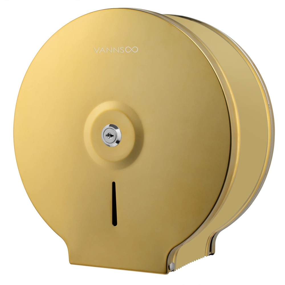 VANNSOO Commercial Jumbo Toilet Paper 9 Inch Roll Paper, Gold