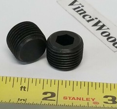 Pipe Plug 3/8 Hex Socket (2) 3/8-18 NPTF SAE Steel, (Brighton Best).