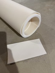 Closed Cell Polyethylene Foam White Rubber Sheet 78″ L x 39″ W x 1/8″ Thickness