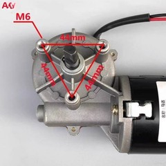 24V High Power Worm Gear DC Geared Motor Self-Locking High Speed Reduction Motor