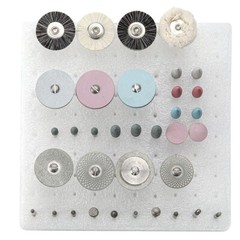 Dental Lab Polishing Kit Diamond Burs HP 2.35mm For Ceramics Porcelain Grinding
