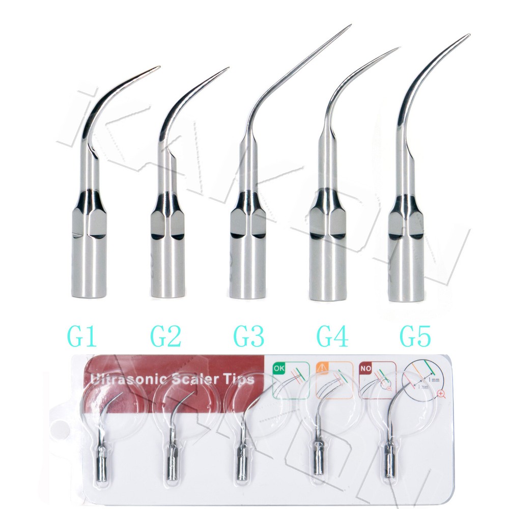 Dental Ultrasonic Scaler Scaling Tip G1 G2 G3 G4 G5 For Woodpecker EMS Handpiece