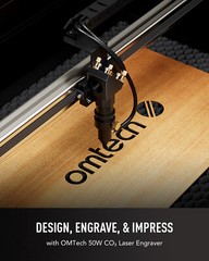 OMTech 50W 12×20 CO2 Laser Engraving Cutting Engraver Cutter with Water Chiller