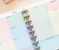 Weekly Planner Inserts – Undated Weekly Calendar Planner Refills for 7-Disc Mini
