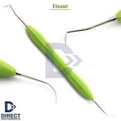 5Pcs Set Dental Composite Filling Instruments Silicone Handle With Cassette