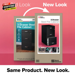 3 Drawer Letter Width Vertical File Cabinet with Pencil Drawer, Black 💪👌