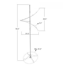 Spiral Clothing Rack Versatile Apparel Hanger Floor Stand Display Shirt Blouse