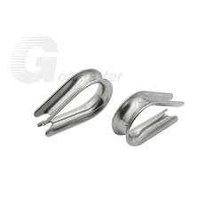 Wire Rope Thimble Clamp Stainless Steel 304 A2 Cable Clip Loop Eyelets M1.5-M16