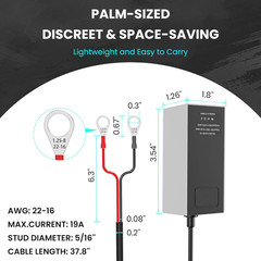 Car Battery Converter Adapter for Starlink Mini, 12-36V Input 36V/1.67A Output,