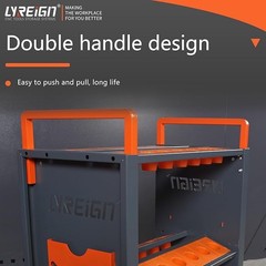HSK63 Mobile CNC Tool Storage Cart, CNC Tool Holder Suitable for Factory Garage
