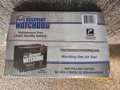 The Basement Watchdog BW-27AGM Maintenance Free AGM Standby Pump Battery