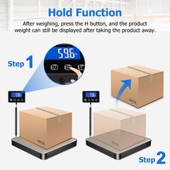 KUAIVO Shipping Scale, 440lb/0.35oz High Accurate Digital Postal Scale with H…