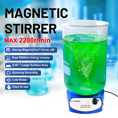 5000Ml Magnetic Stirrer, Stainless Steel Magnetic Mixer with Stir Bar, Magnetic