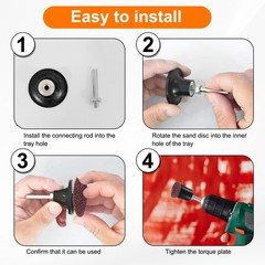 27pcs Quick Change Discs Set 1″ Roll Lock Sanding Discs Coarse with Disc Holder