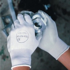 12 PAIR – SHOWA ATLAS FIT 370W WHITE NITRILE GARDENING WORK GLOVES-FREE SHIPPING