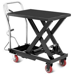 330/500/1100lbs Hydraulic Lift Table Cart 32″ Height Single Scissor Lift Table