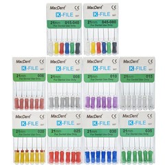 Dental Endo K-files Root Canal File 25mm Hand Files Stainless Steel #6#8#10