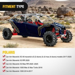 Nilight Front & Rear Extended Fender Flares Compatible with Can-Am Maverick X…