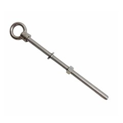 Marine Grade T316 Stainless Shoulder Eye Bolt 5/8″ x 12″, 3,200 lb WLL