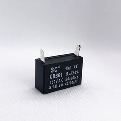 CBB61 250V Fan motor Capacitor 250VAC 4/5/6/8/10/12/15/20/24/25 UF 2 PINS