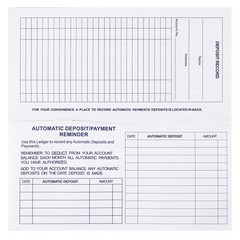 Larger Lines 20 Pack Checkbook Register, Check Registers for Personal Use, Blank