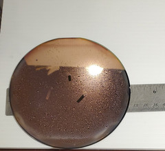 20 Old Historic 1980s 5″ Silicon Conductor Wafers Copper Plated in Original Box