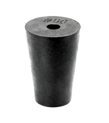 Solid Rubber Stoppers 1 Hole Laboratory Stoppers Various Sizes 10 per package