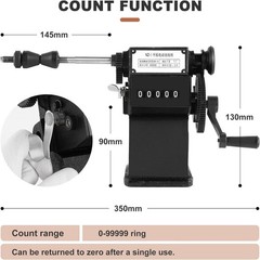 Manual Coil Winding Machine 1/16″- 1/2″ Hand Coil Winder with Counter for Spiral