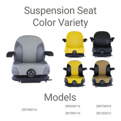 Armrest Seat 116-8912 Suspension Gray fits Exmark Lazer ZE Lazer ZS Lazer ZX
