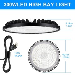 300W Led UFO High Bay Light Commercial Industrial Warehouse Factory Shop Light
