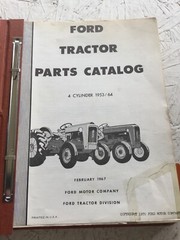 Ford 4 Cylinder 1953/64 Tractor Loader Parts Catalog Manual