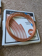 1/4 in. OD X 20 ft Copper Type Utility Coil Tubing 5 packs – 8.5 pounds