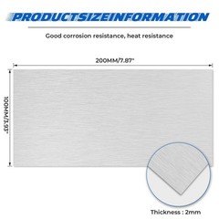 2mm 6061 T651 Aluminum Sheet 4×8 14 Gauge Metal Plate 2 Pack Aluminum Plate