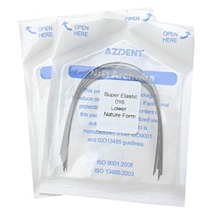 AZDENT 50X Dental Orthodontic Super Elastic Niti Round Natural Form Arch Wires