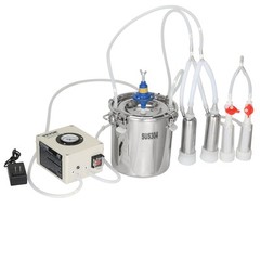 VEVOR Goat Milking Machine Goat Milker 6 L 304 Stainless Steel Bucket for Cows