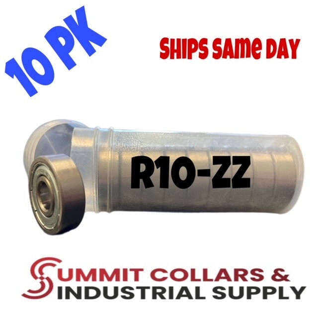 R10-ZZ C3 EMQ Premium Shielded Ball Bearing, 5/8″x1-3/8″x0.3438″, R10z (10 QTY)