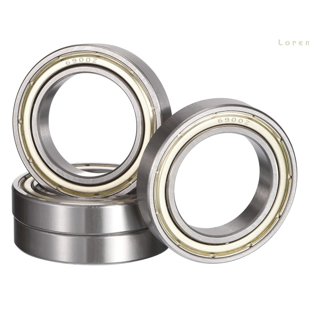 4pcs 6900ZZ Ball Bearings 10x22x6mm Double Metal Shield Chrome Steel GCr15