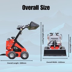 FREE SHIP NEW TYPHON STOMP Mini Skid Steer Loader 23HP EPA Engine Three pumps