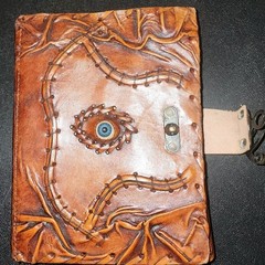 Hocus Pocus Antique Leather Diary Journal Sketchbook Notebook Blank book 7*5